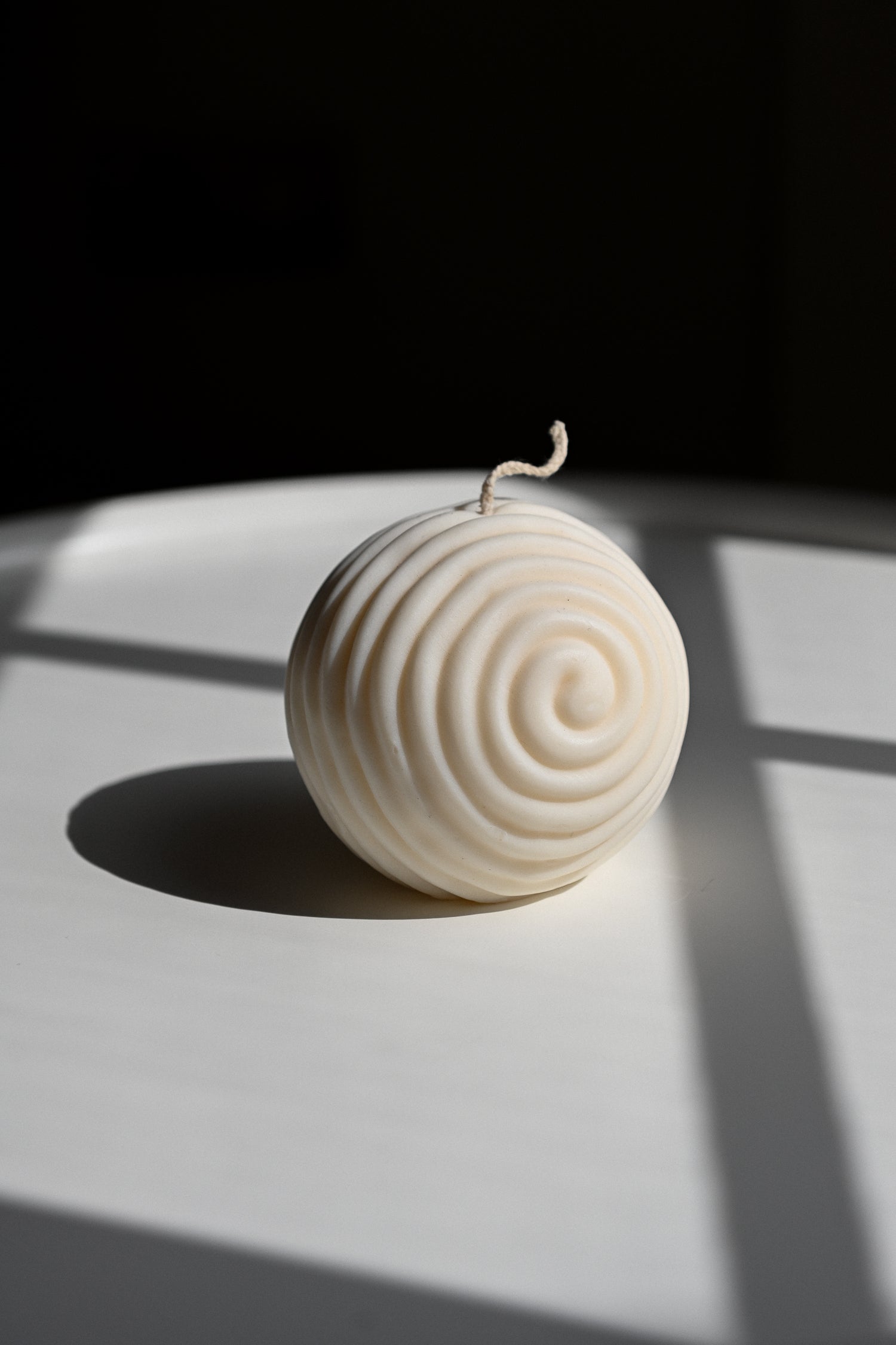 Spiral Sphere Candle