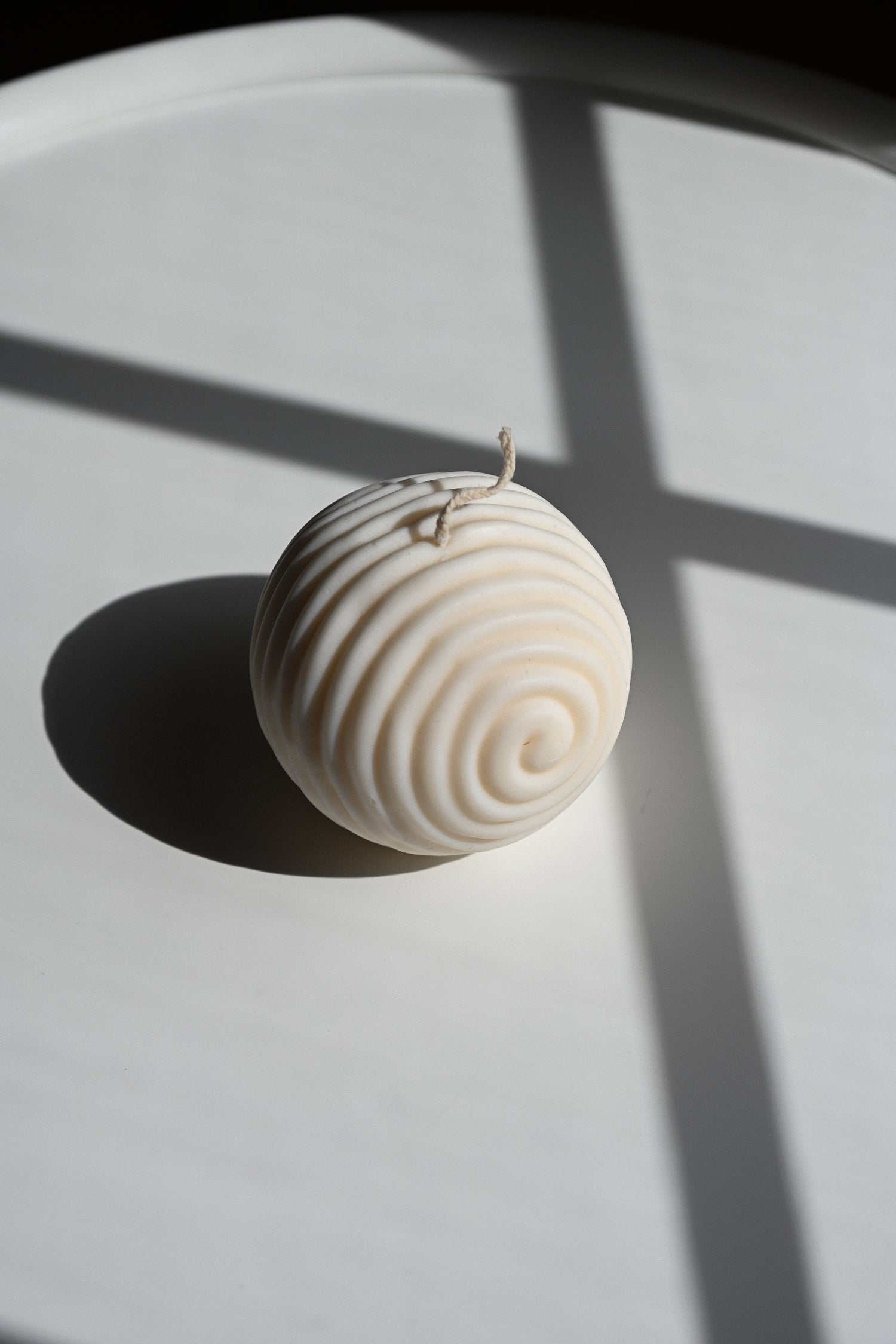 Spiral Sphere Candle