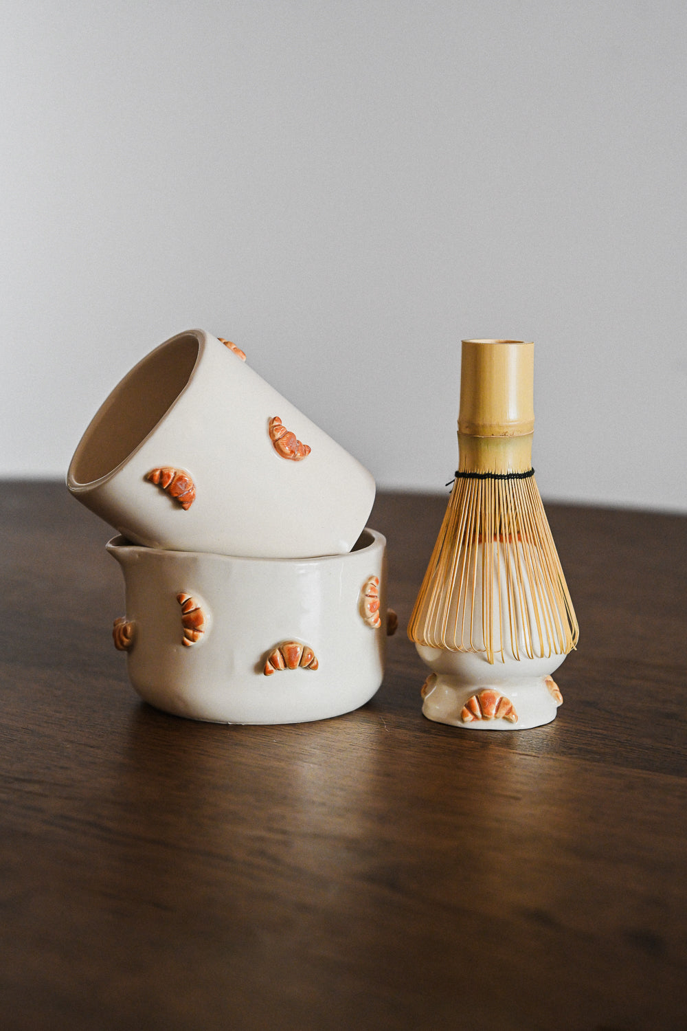 Croissant Matcha Whisk Holder