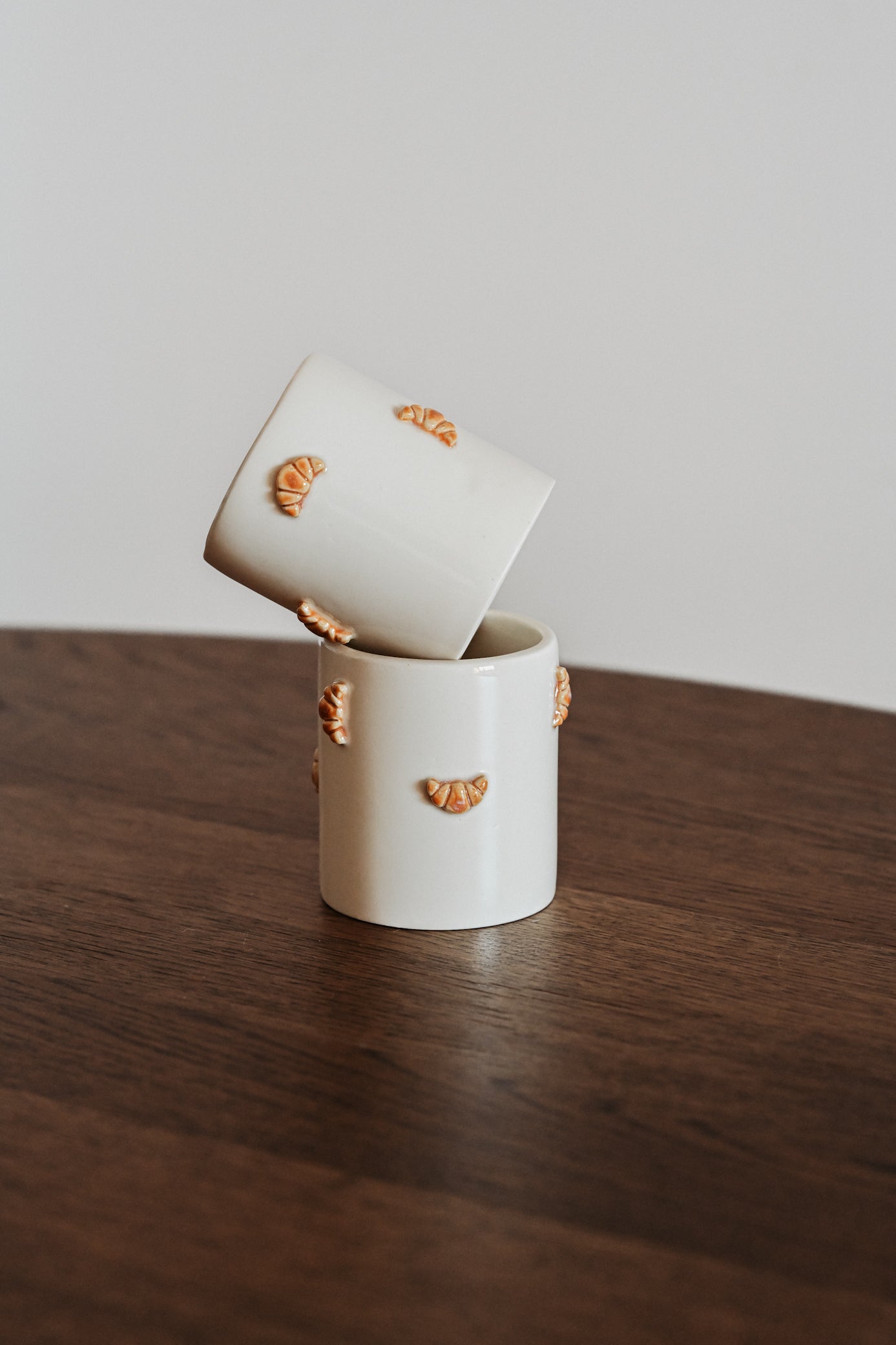 croissant mug coffee